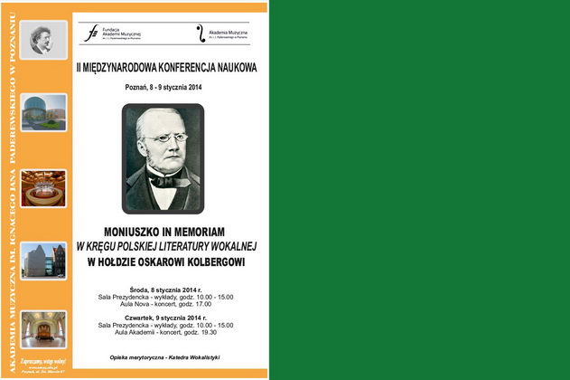 II Międzynarodowa  Konferencja „Moniuszko in memoriam – w kręgu polskiej literatury wokalnej. W hołdzie Oskarowi Kolbergowi” - miniatura