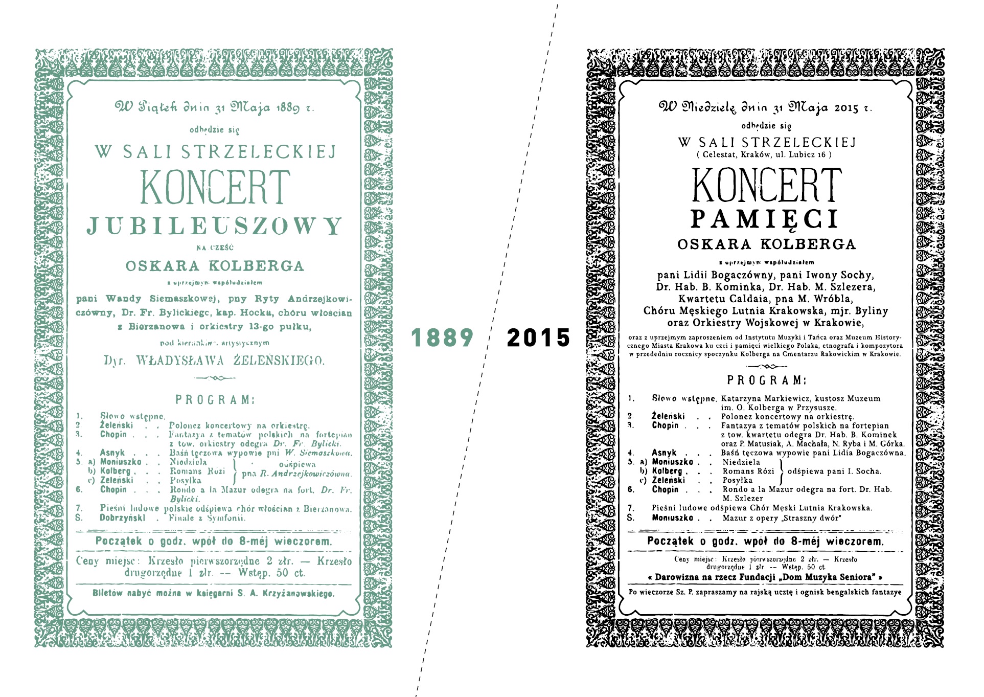 Koncert pamięci Oskara Kolberga | Replika koncertu z 1889 roku - miniatura