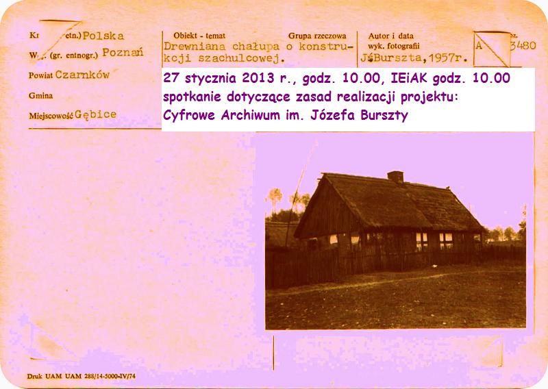 Prezentacja projektu „Cyfrowe Archiwum im. Józefa Burszty” - miniatura